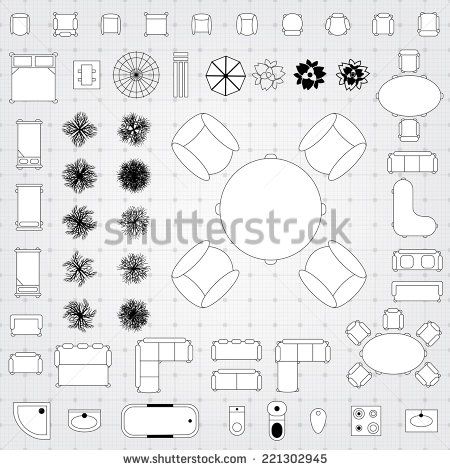 Floor Plan Furniture Vector at GetDrawings | Free download