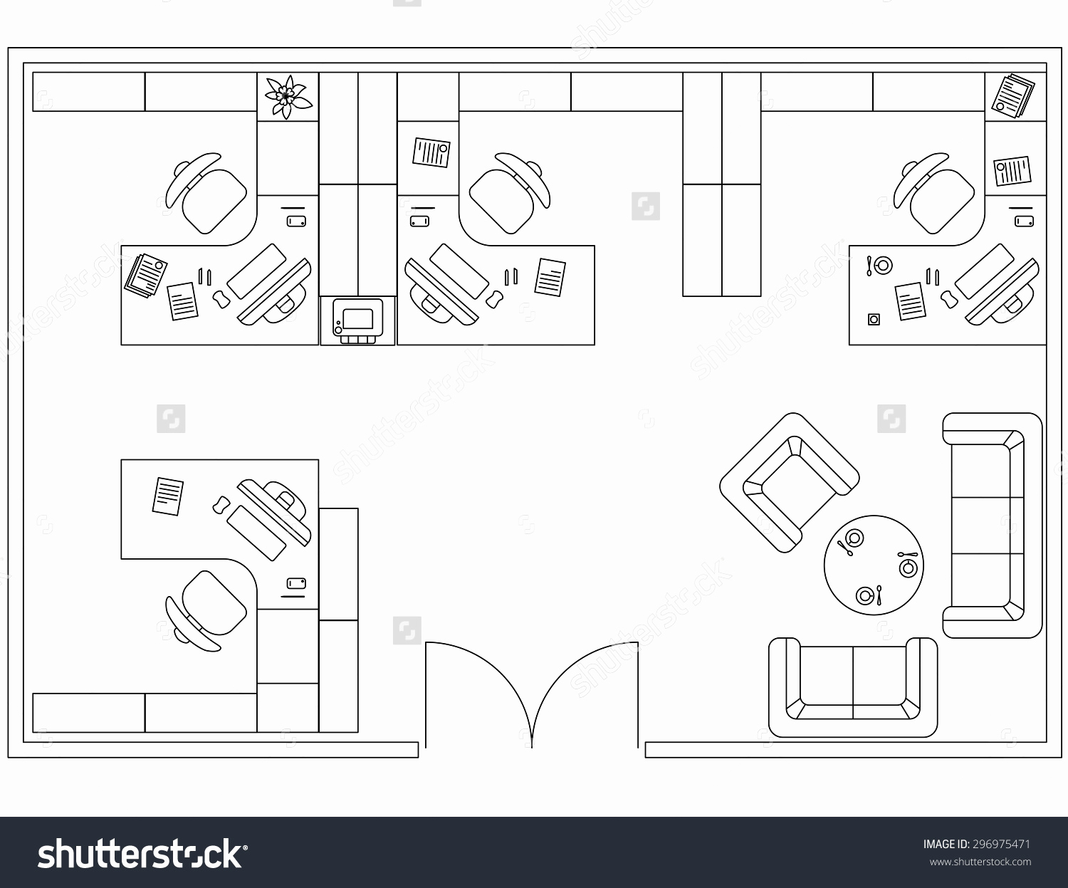 Floor Plan Furniture Vector At Getdrawings Free Download