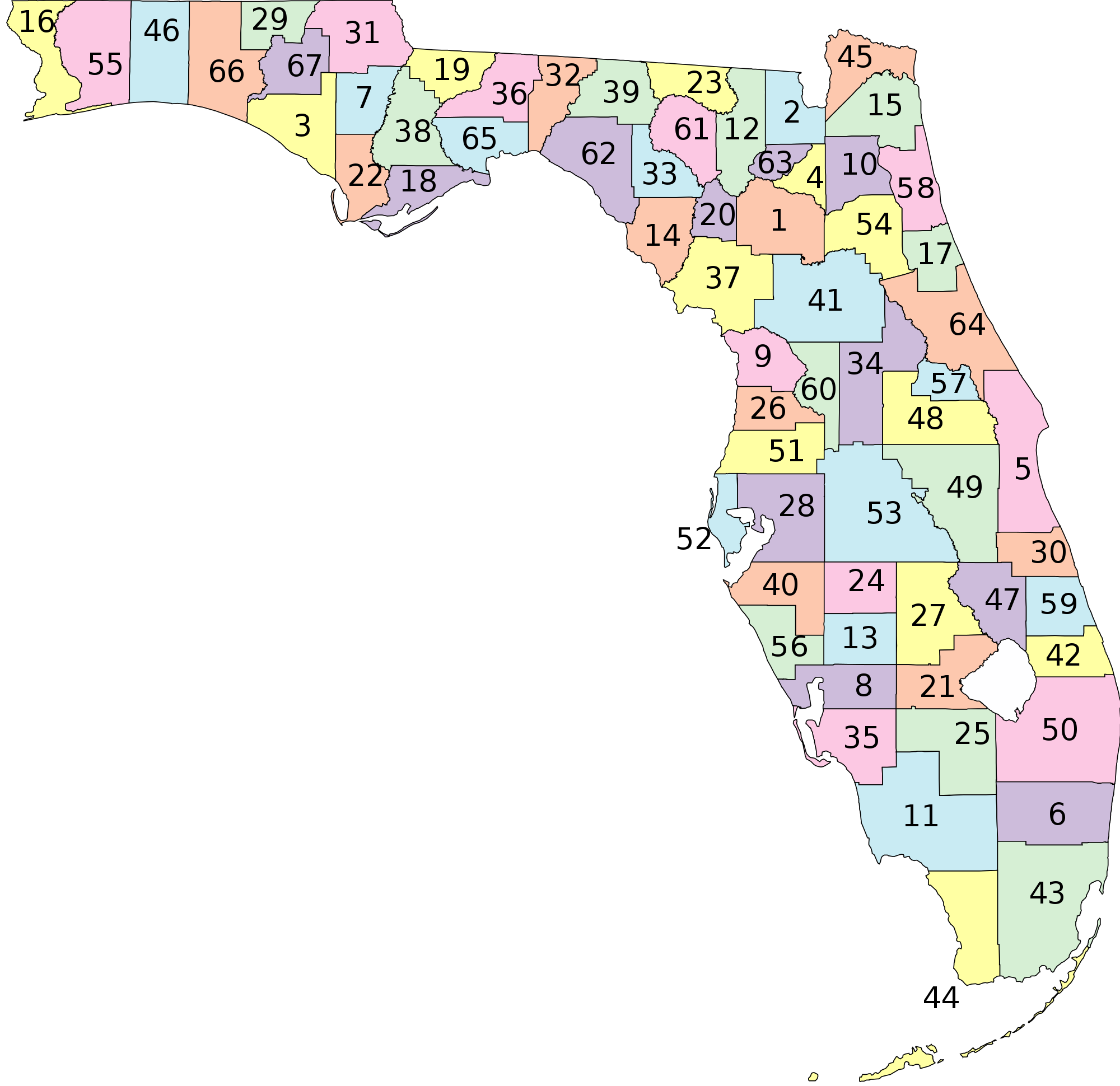 Map Of Florida Counties With Names Map Vectorcampus Map Images And Photos Finder
