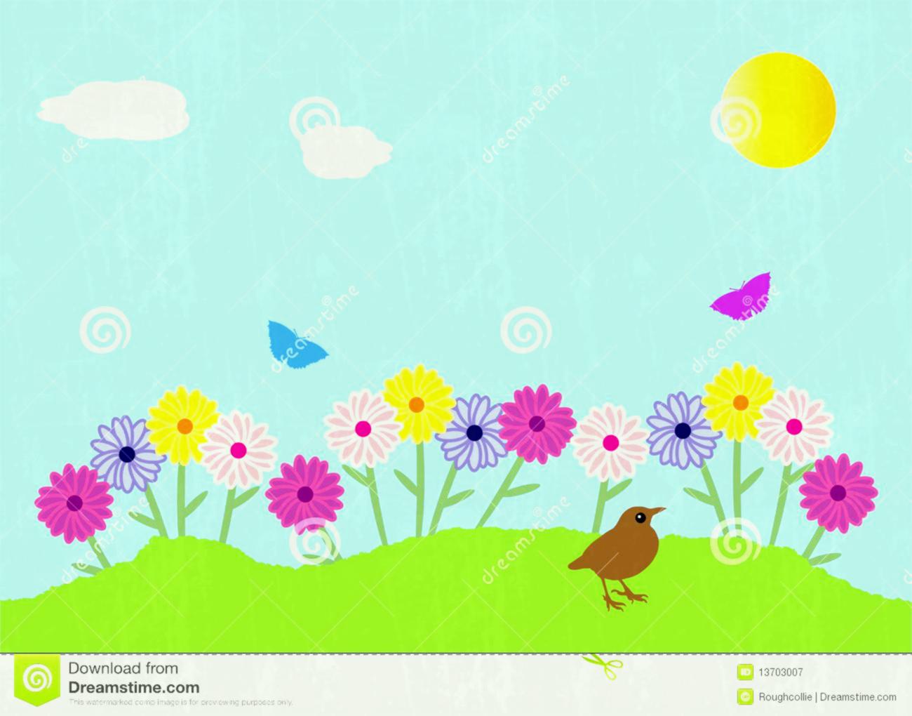 Flower Garden Vector at GetDrawings | Free download