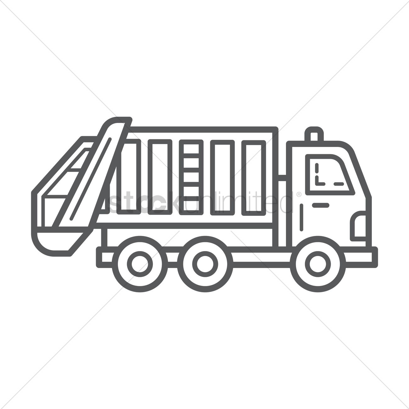garbage truck drawing