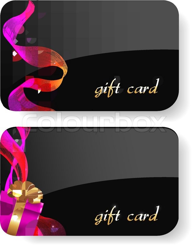 Gift Card Template Vector at GetDrawings Free download