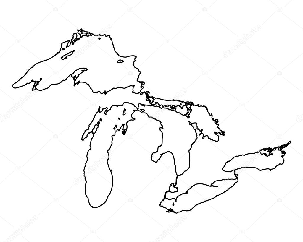 Great Lakes Vector At GetDrawings Free Download