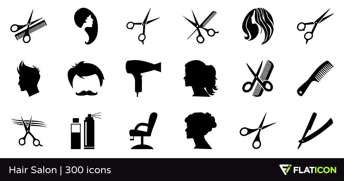 1200x630 Hair Salon 300 Free Icons (Svg, Eps, Psd, Png Files) .