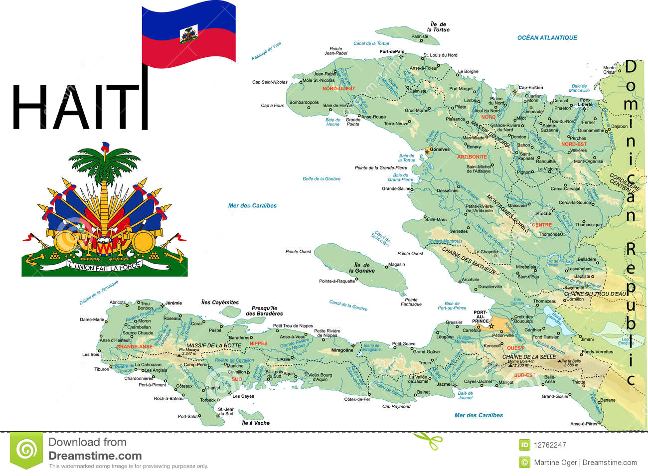 1300x955 Haiti Map Stock Vector Illustration Of Prince State 12762247 In.