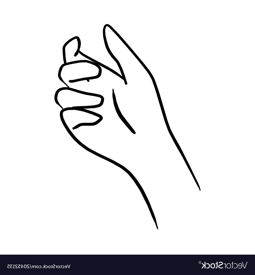 Hand Holding Something Vector at GetDrawings Free download
