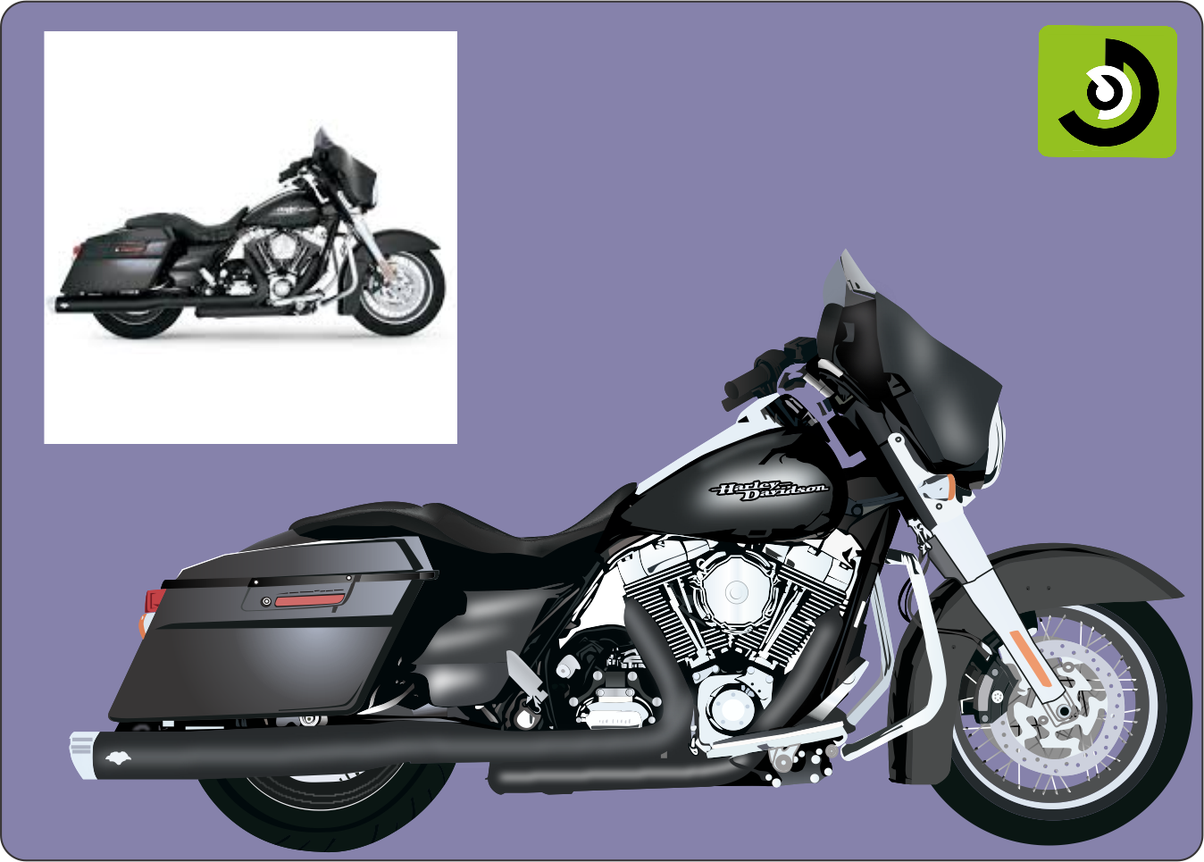 Harley Davidson Vector Art At GetDrawings | Free Download