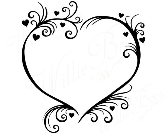 Heart Flourish Vector At Getdrawings Free Download