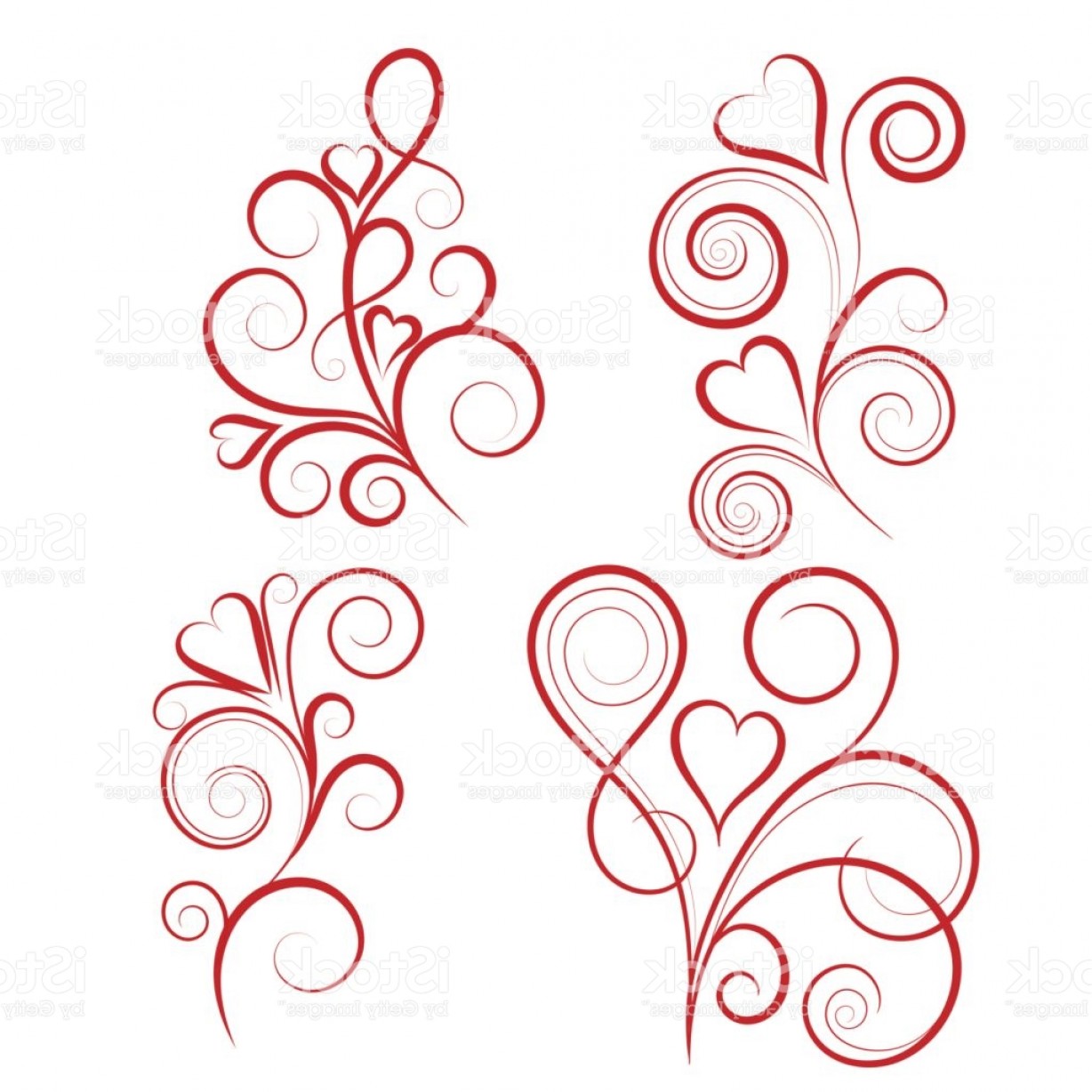 Heart Swirl Vector at GetDrawings | Free download