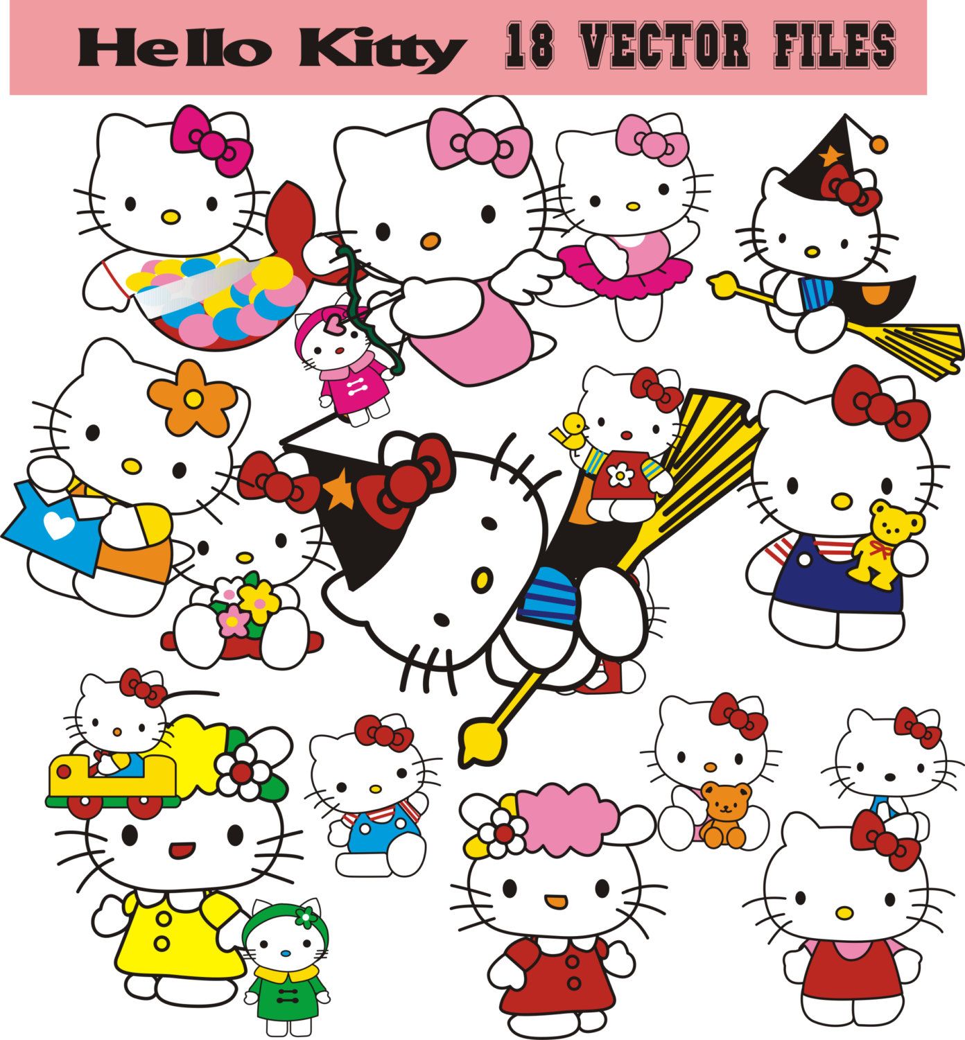 Hello Kitty Vector at GetDrawings | Free download