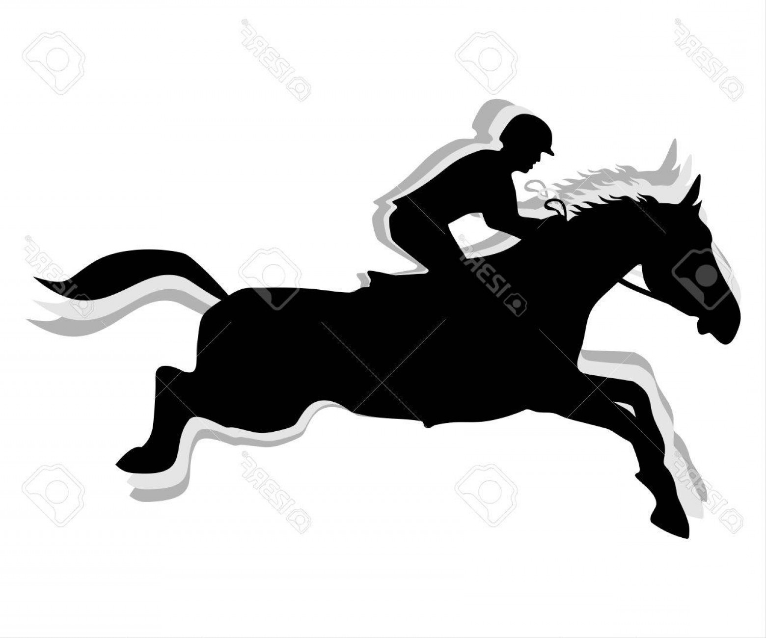 Horse Jumping Vector at GetDrawings | Free download