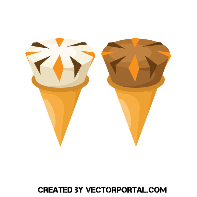 Ice Cream Cone Vector Art at GetDrawings | Free download