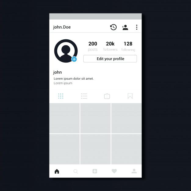 Instagram Template Vector at GetDrawings Free download