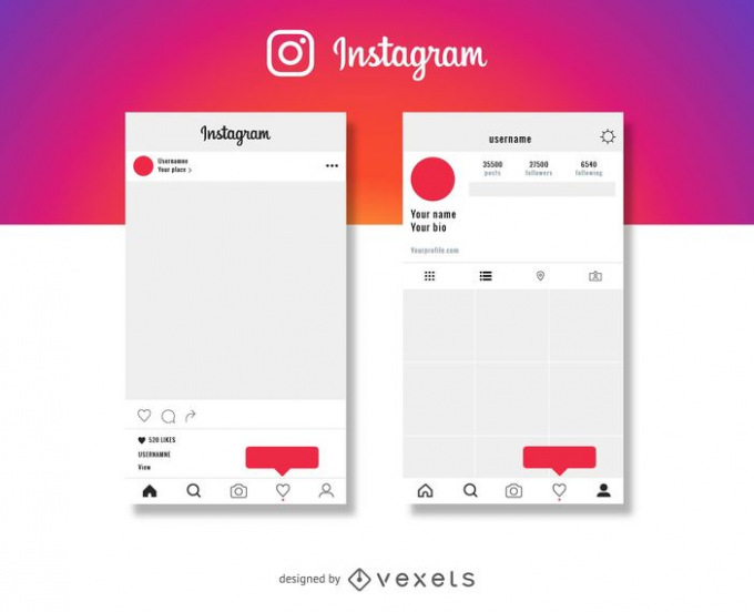 Instagram Template Vector at GetDrawings Free download