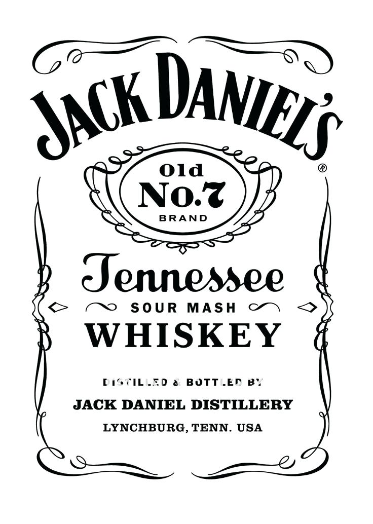 blank jack daniels label template