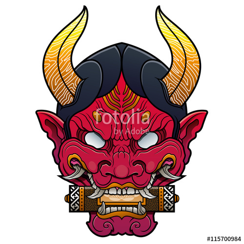 Japanese Mask Vector at GetDrawings | Free download