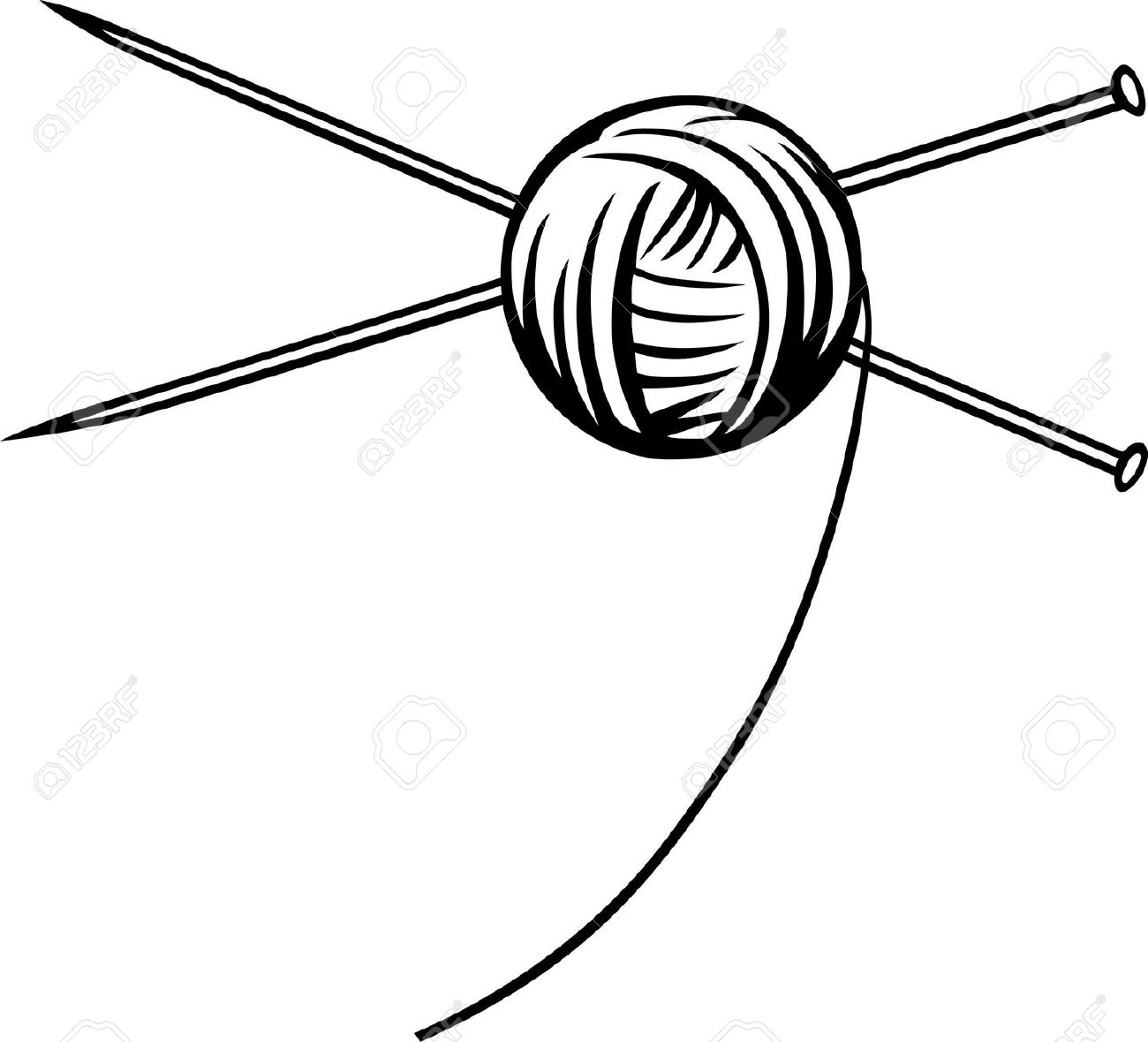 Knitting Needles Vector At GetDrawings Free Download