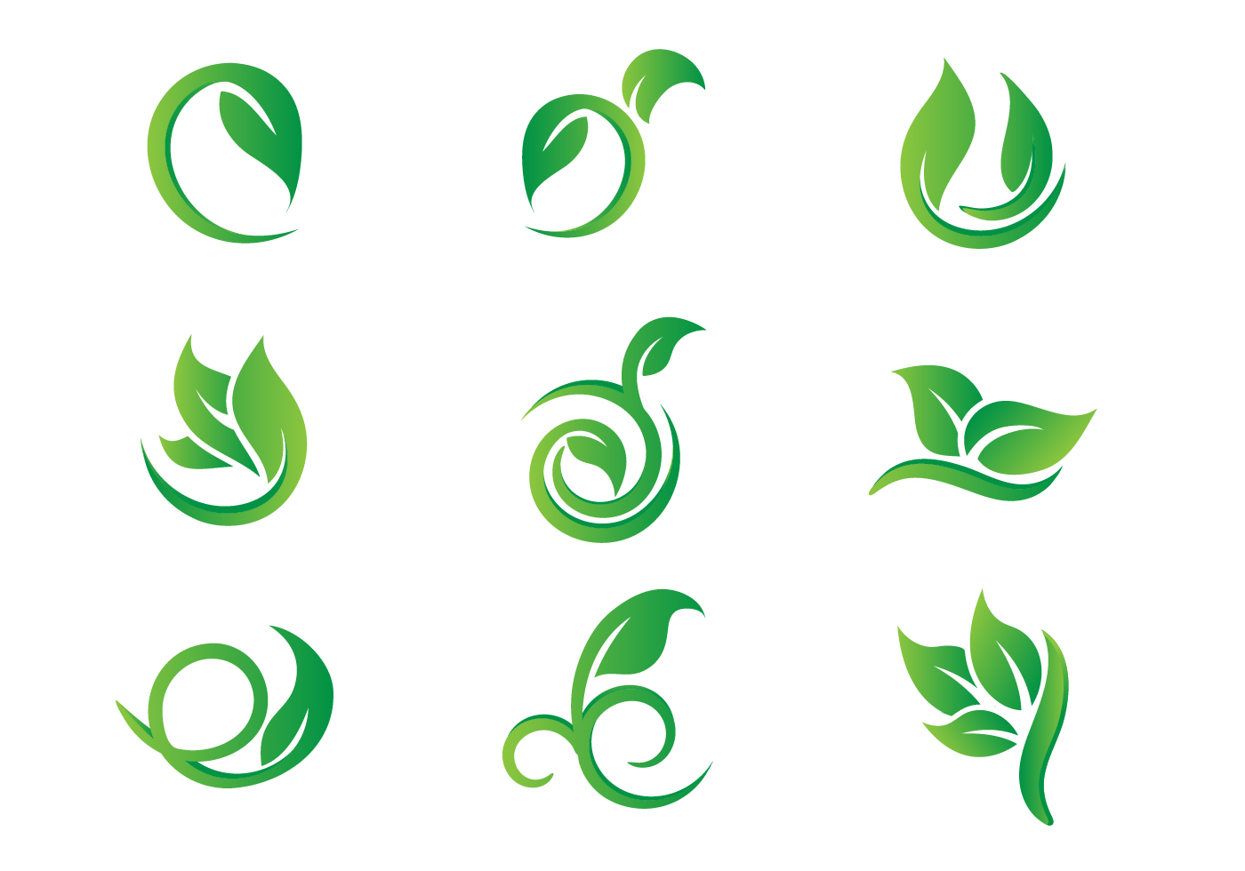 Leaf Logo Vector Free - Free Download Vector PSD and Stock Image