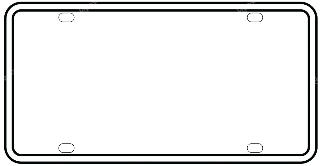 Blank printable temporary license plate template mazcrafts