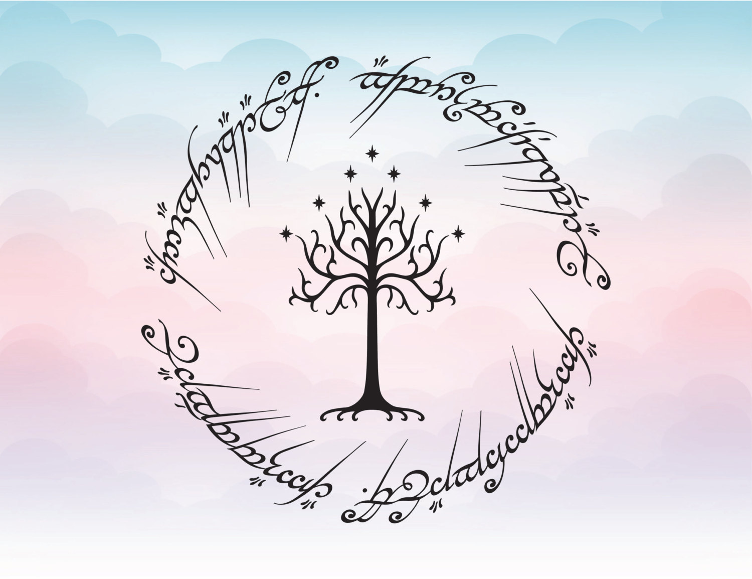 1500x1154 Lord Of The Rings Inspired White Tree Of Gondor Vector Svg Etsy.
