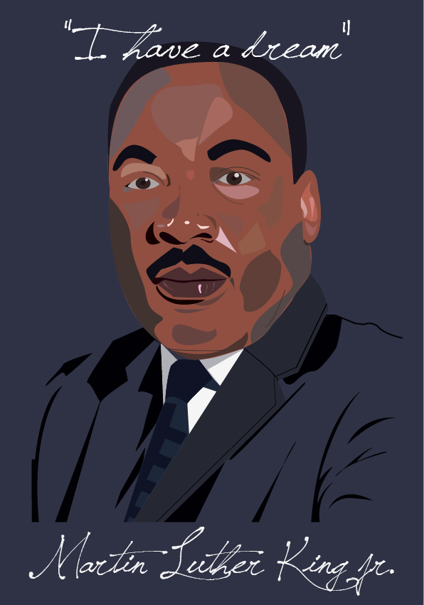 Martin Luther King Jr Vector At GetDrawings | Free Download