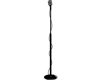 Mic Stand Vector at GetDrawings | Free download