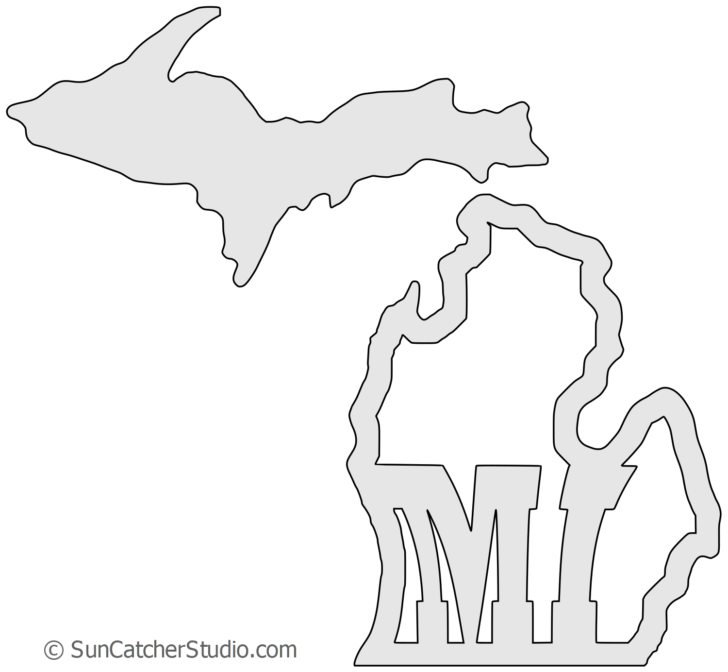 Michigan Outline Vector at GetDrawings | Free download