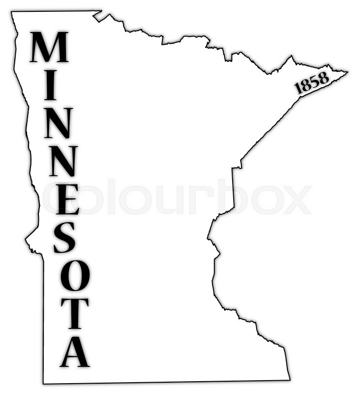 Minnesota Outline Vector at GetDrawings | Free download