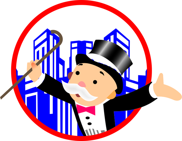 classic original monopoly board vector