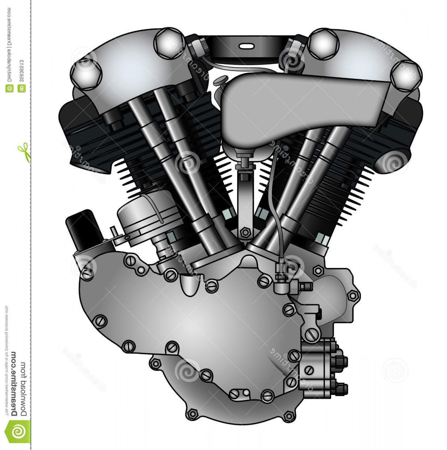 Motorcycle Engine Vector at GetDrawings.com | Free for personal use