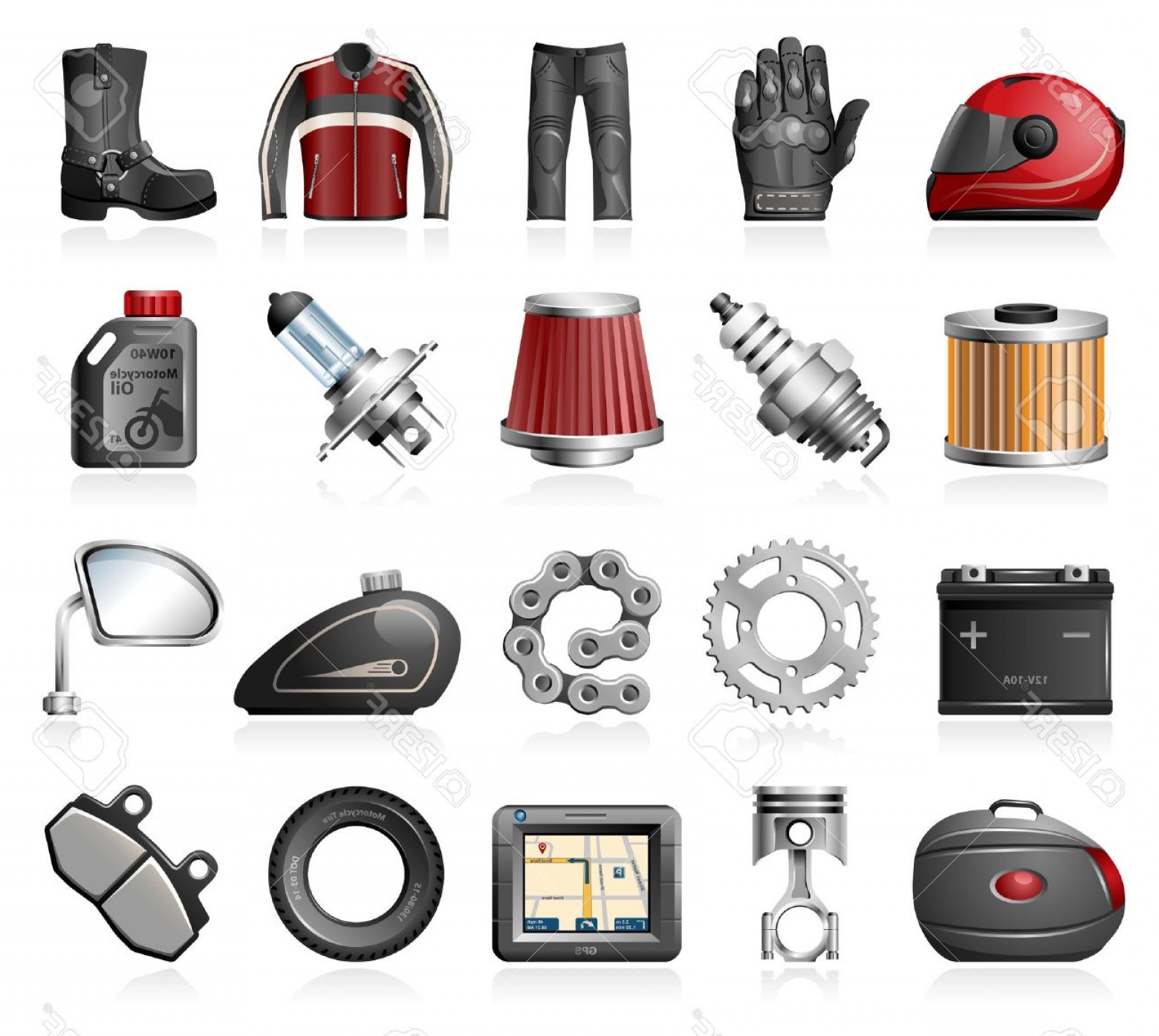 Motorcycle Parts Vector At Getdrawings Free Download