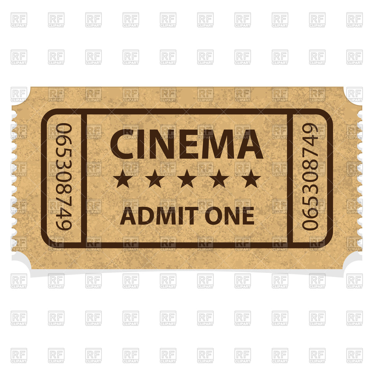 Movie Ticket Vector at GetDrawings | Free download