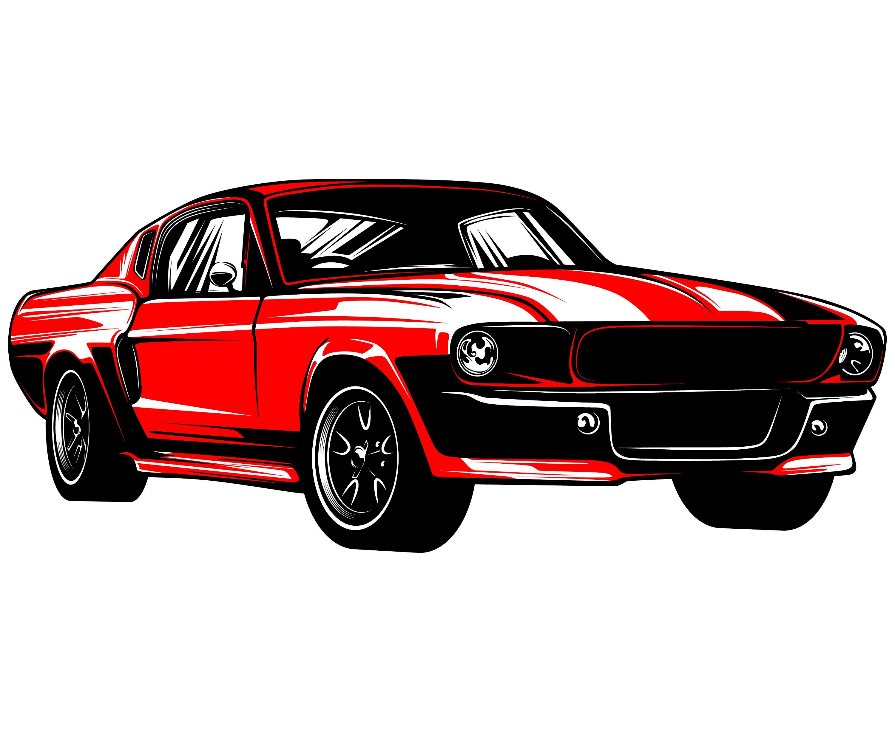 Mustang Car Vector at GetDrawings Free download