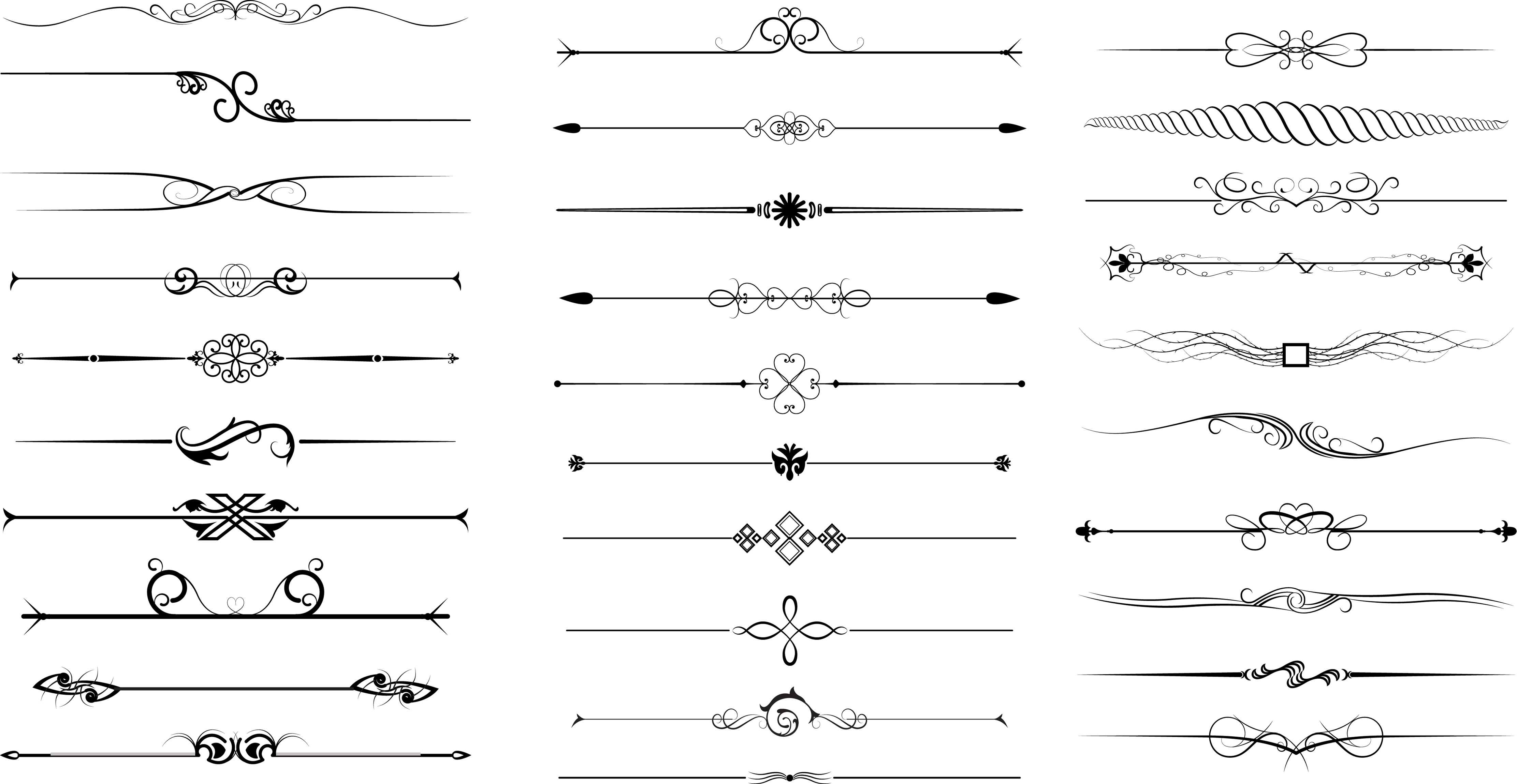 Ornamental Dividers Vector at GetDrawings | Free download