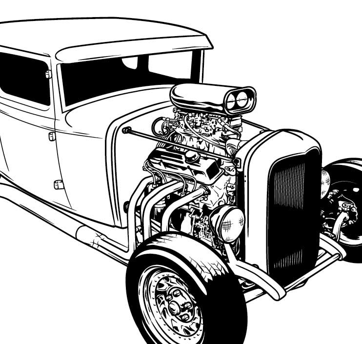 Rat Rod Vector At Getdrawings Free Download