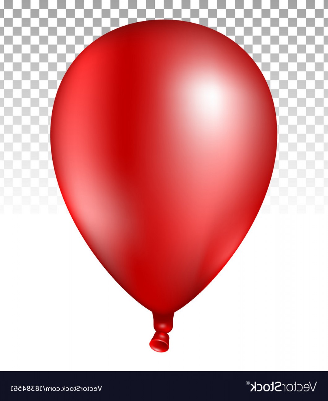 Красный воздушный шарик тройка
