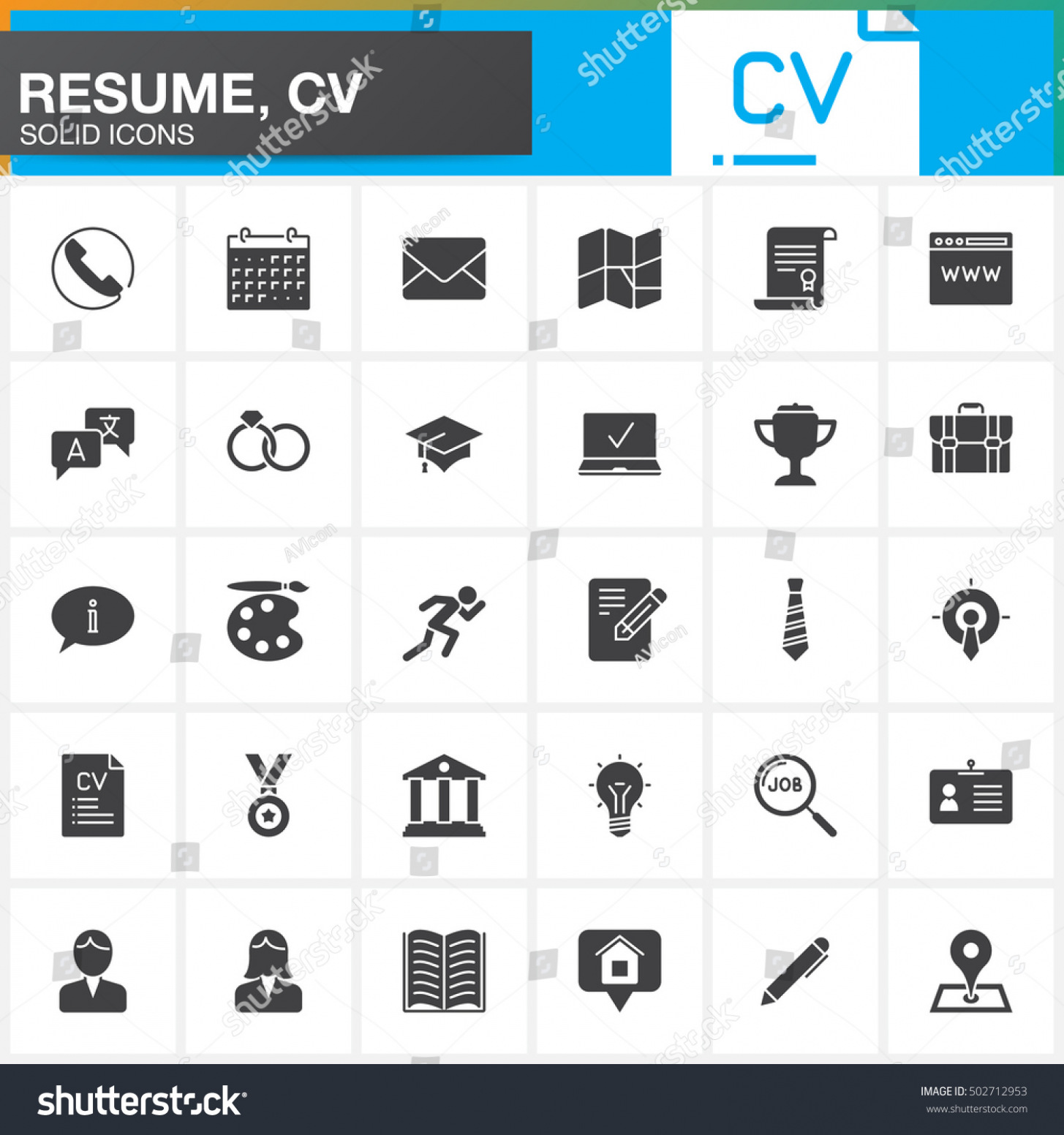 Cv Template Vector Art Icons And Graphics For Free Download