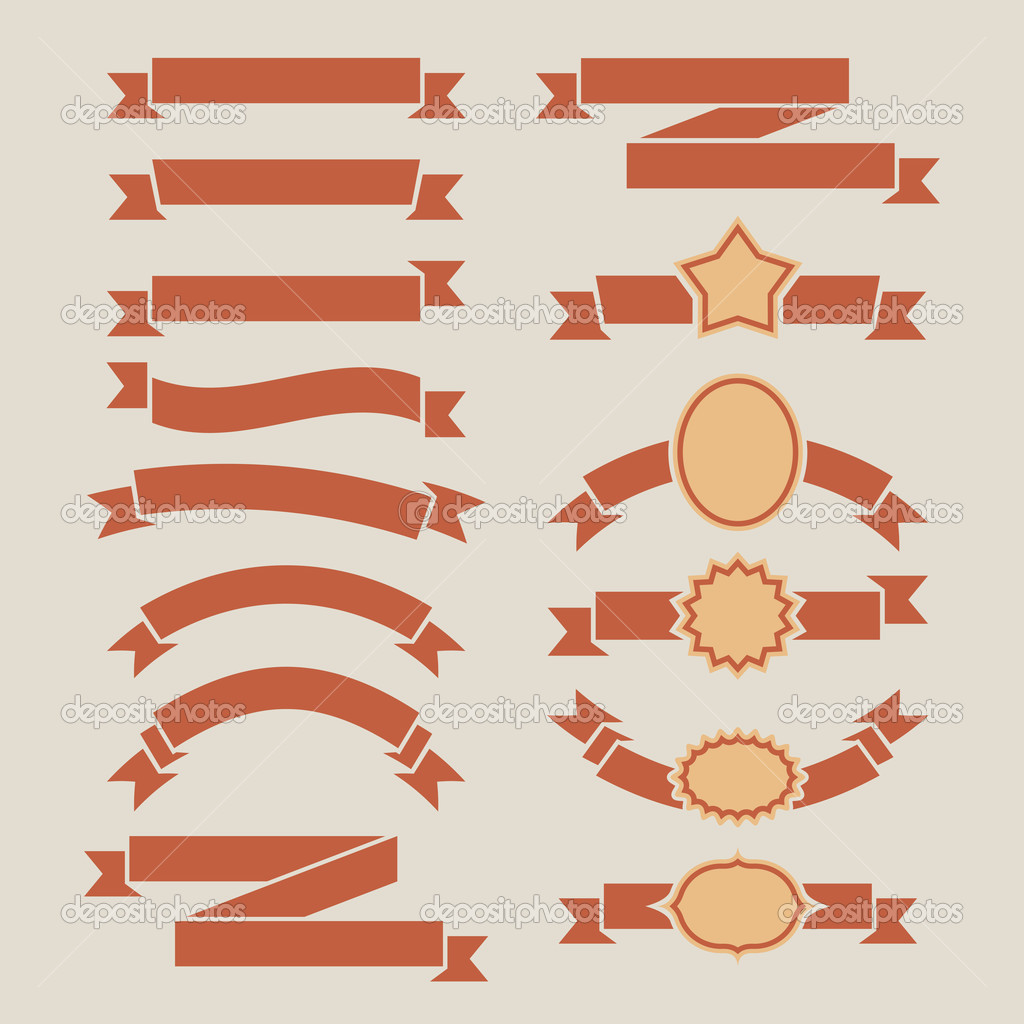 Retro Ribbon Banner Vector At Getdrawings Free Download