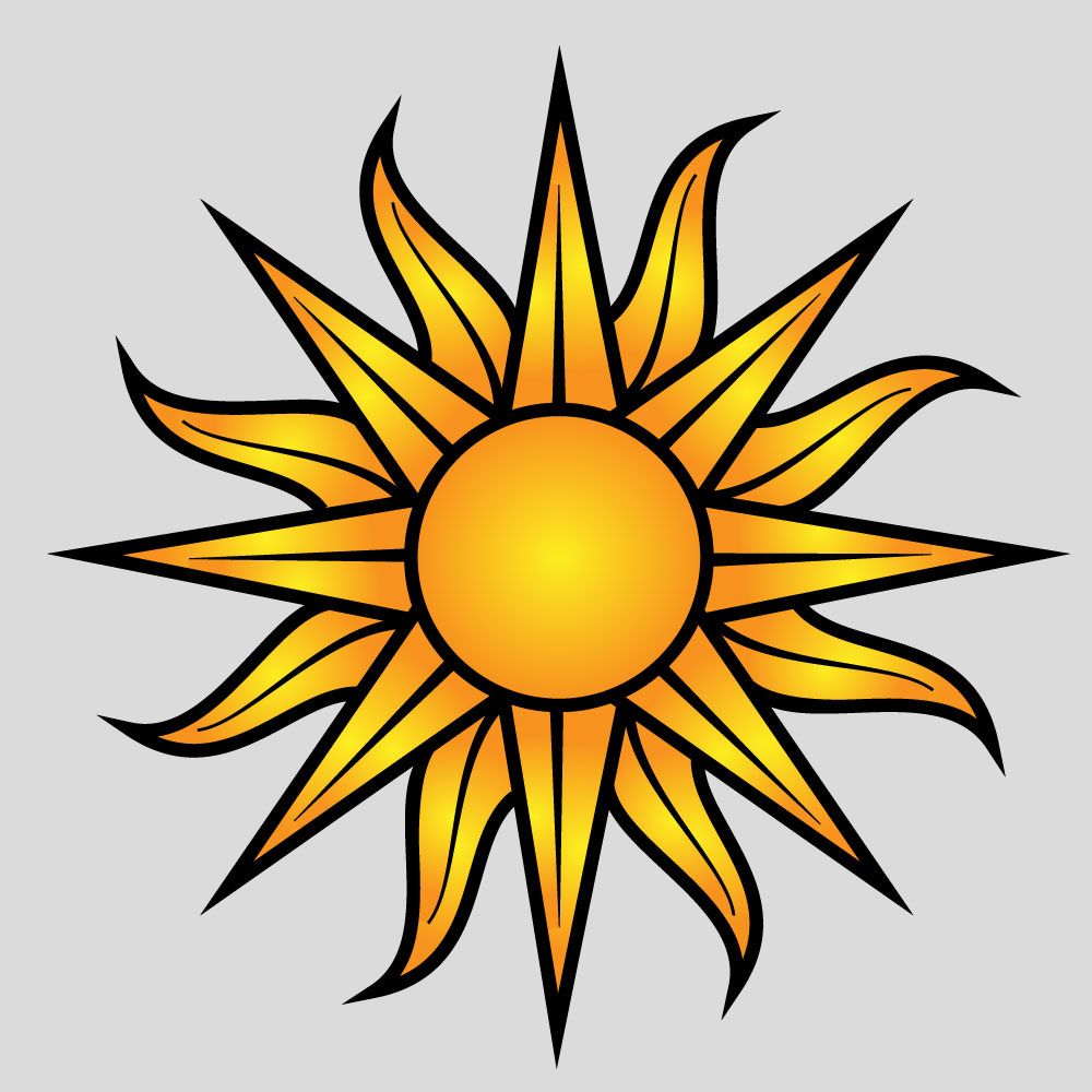 Rising Sun Vector at GetDrawings Free download