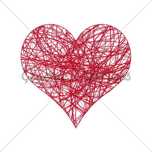 Scribble Heart Vector at GetDrawings | Free download