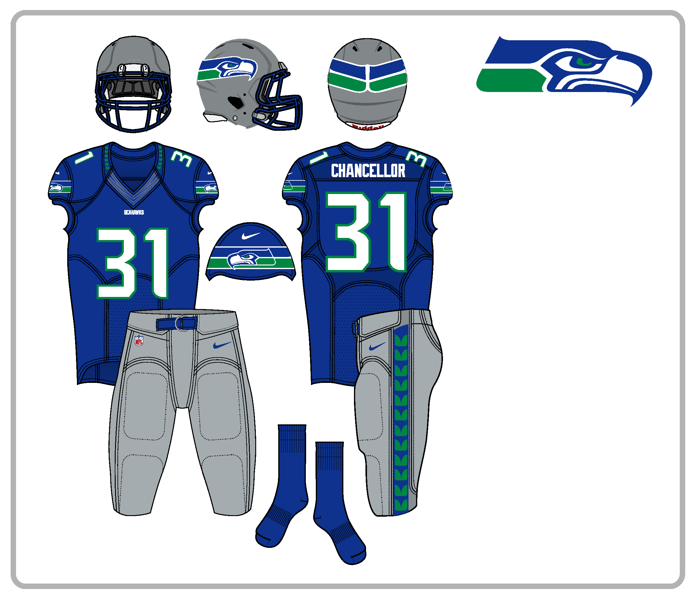 Seahawks Feather Pattern Vector at GetDrawings Free download