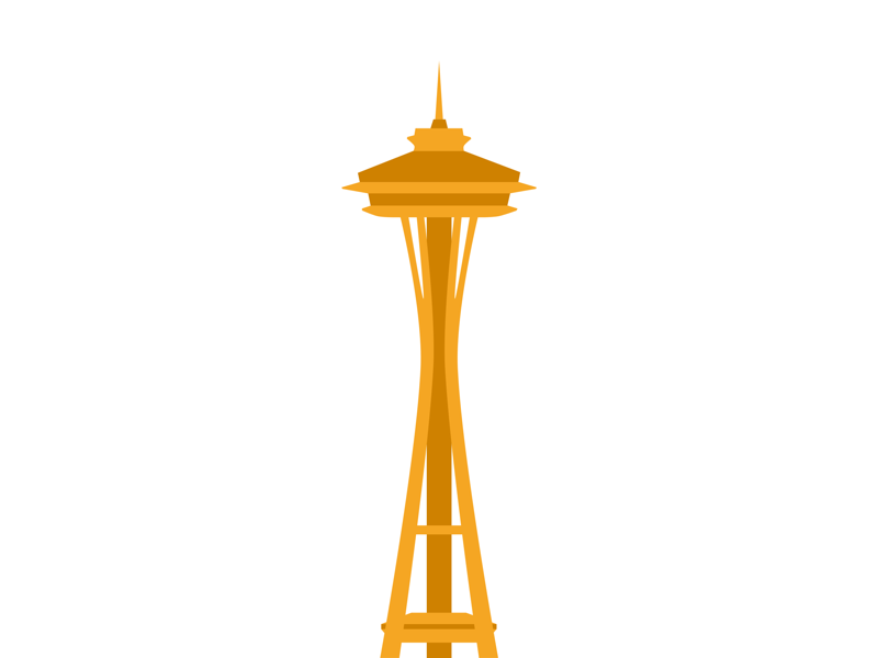 Seattle Space Needle Vector at GetDrawings Free download