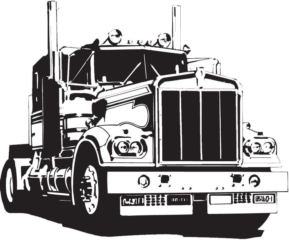 Semi Truck Vector Free At Getdrawings Free Download