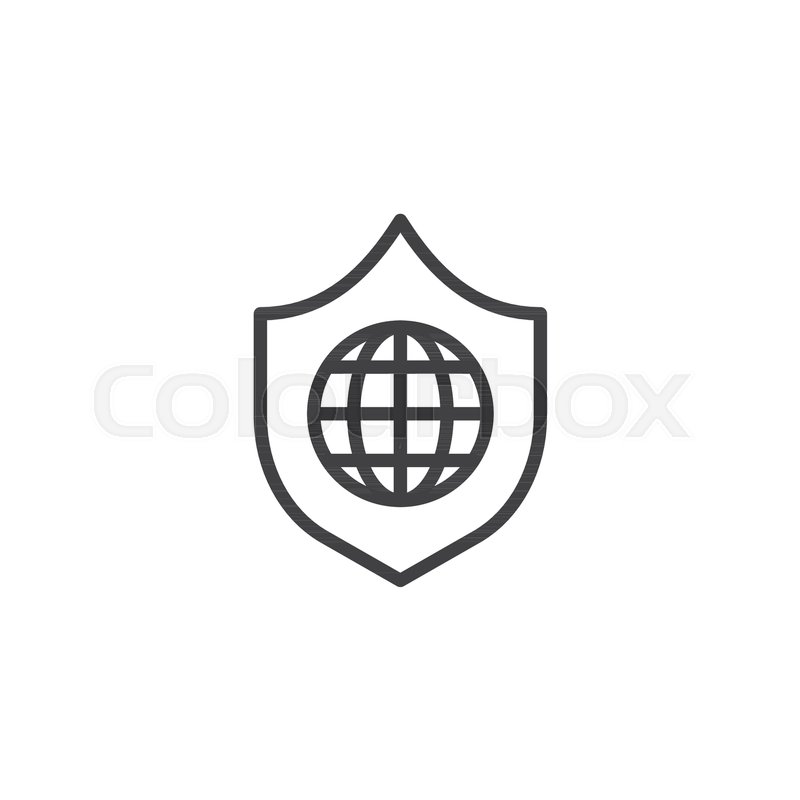 Shield Outline Vector at GetDrawings | Free download