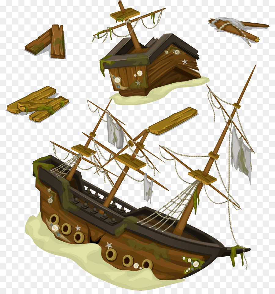 Shipwreck Cartoon Images Cartoon Shipwreck Ocean Vector Royalty