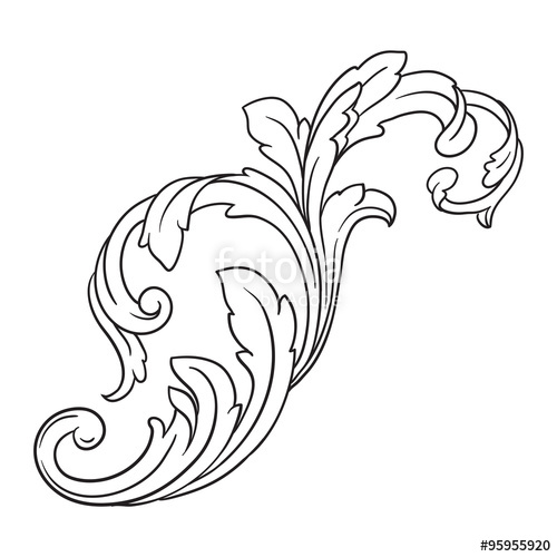 Simple Filigree Vector at GetDrawings Free download