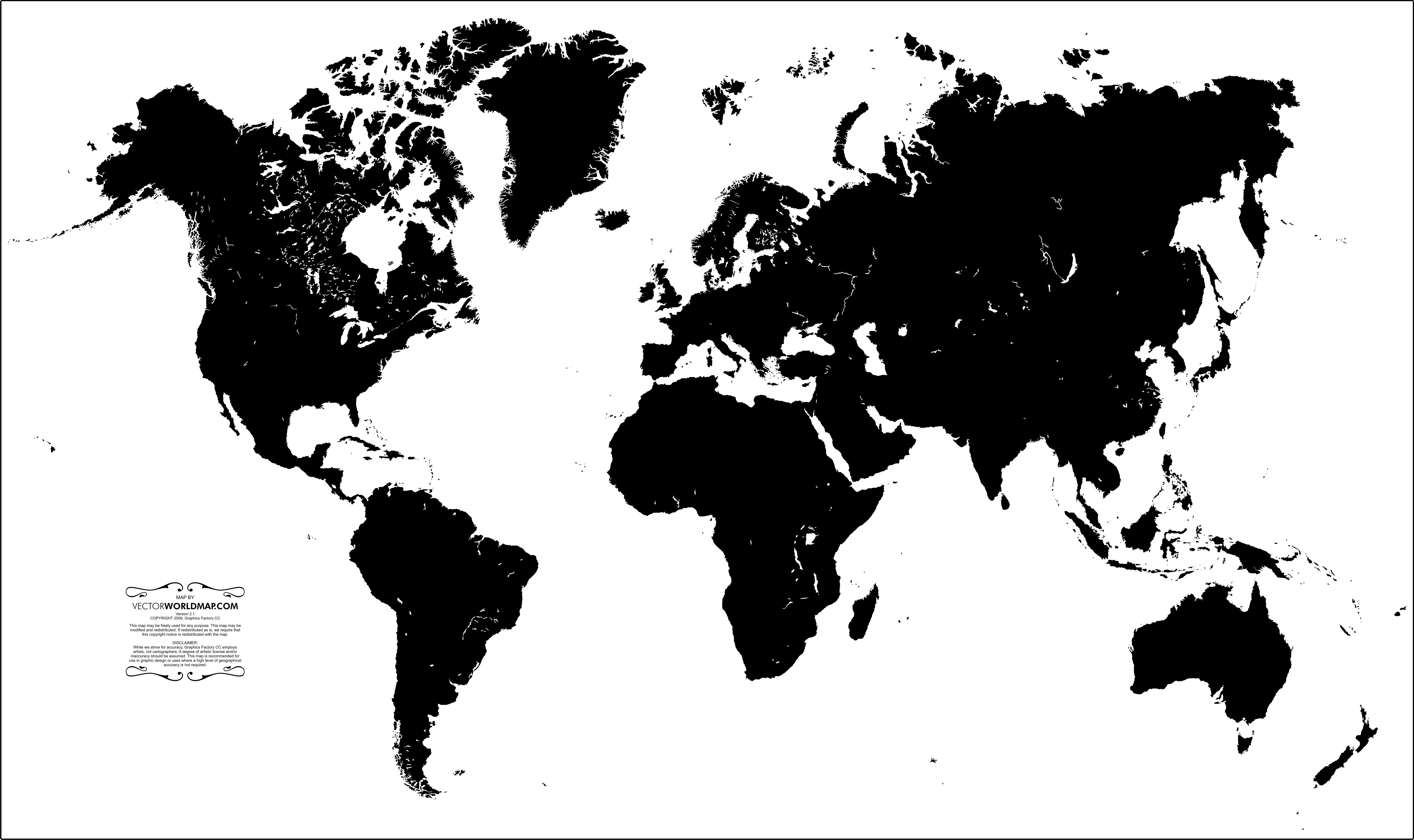 Simplified World Map Vector At Getdrawings Free Download