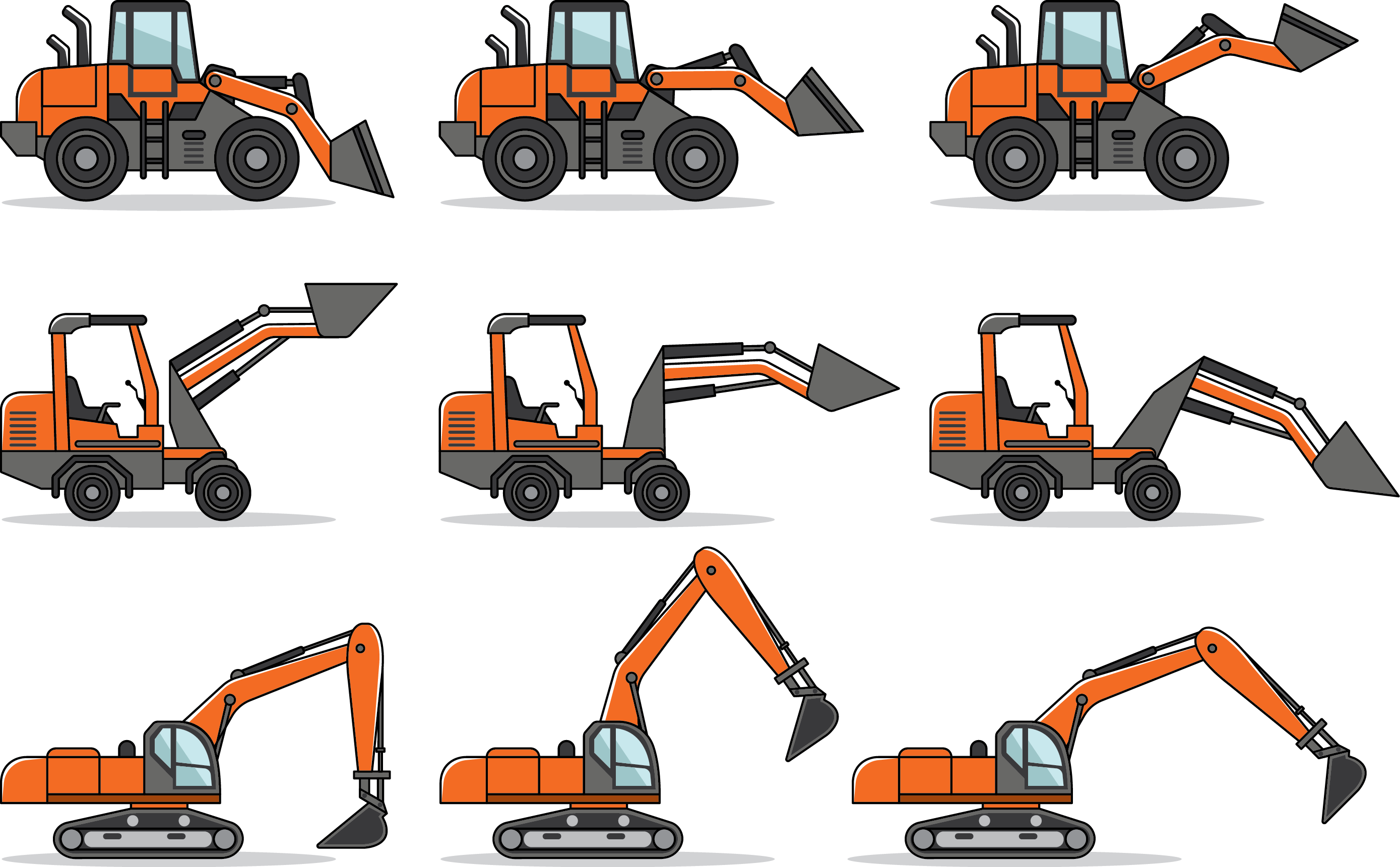 Skid Steer Vector At GetDrawings | Free Download