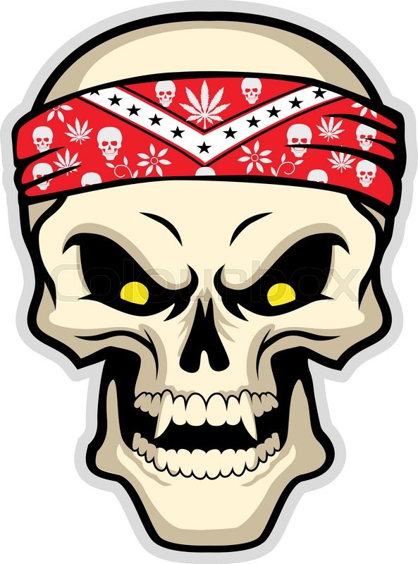 Skull Bandana Vector at GetDrawings | Free download