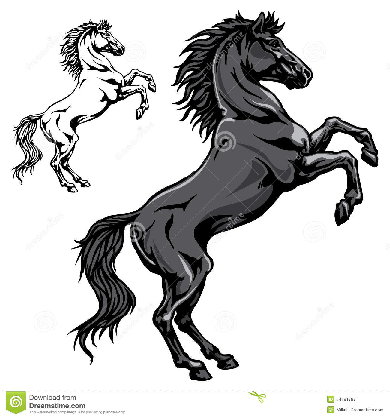 Standing Horse Vector at GetDrawings Free download